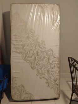 Twin Mattress, Box Spring and Rails