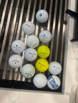 Mixed Brand Used Golf Balls – Lot of 13