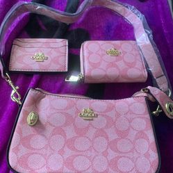 3 Set Pink Coach ($50 Each Individual Piece)