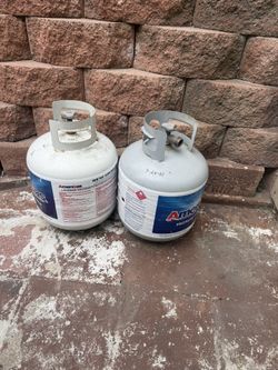 2 Empty Propane Gas