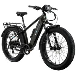 Lectric eBikes - XPeak2 High-Step Long-Range eBike (Max 80mi. Range/28mph Speed) + Rear Rack, Fenders, Headlight, Suspension Seat Post - Tempest Grey.