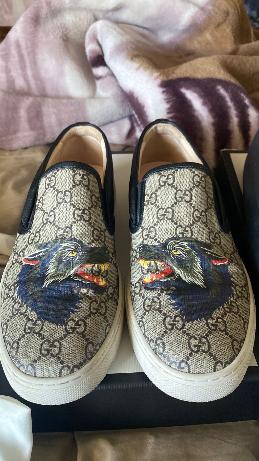 Gucci Supreme GG Wolf Sneakers
