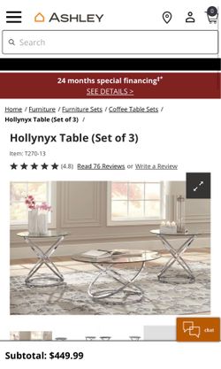 Coffee table & Two end tables