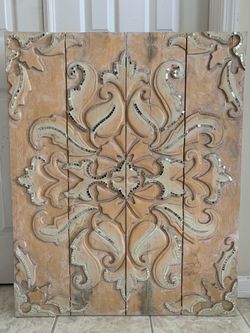Rustic solid wood wall art