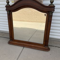 Traditional Or Neoclassical Style Wooden Vanity Mirror 