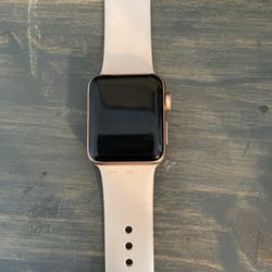 Apple Watch Series 3, Rose, Gold Face, Pink And Black Bands Included