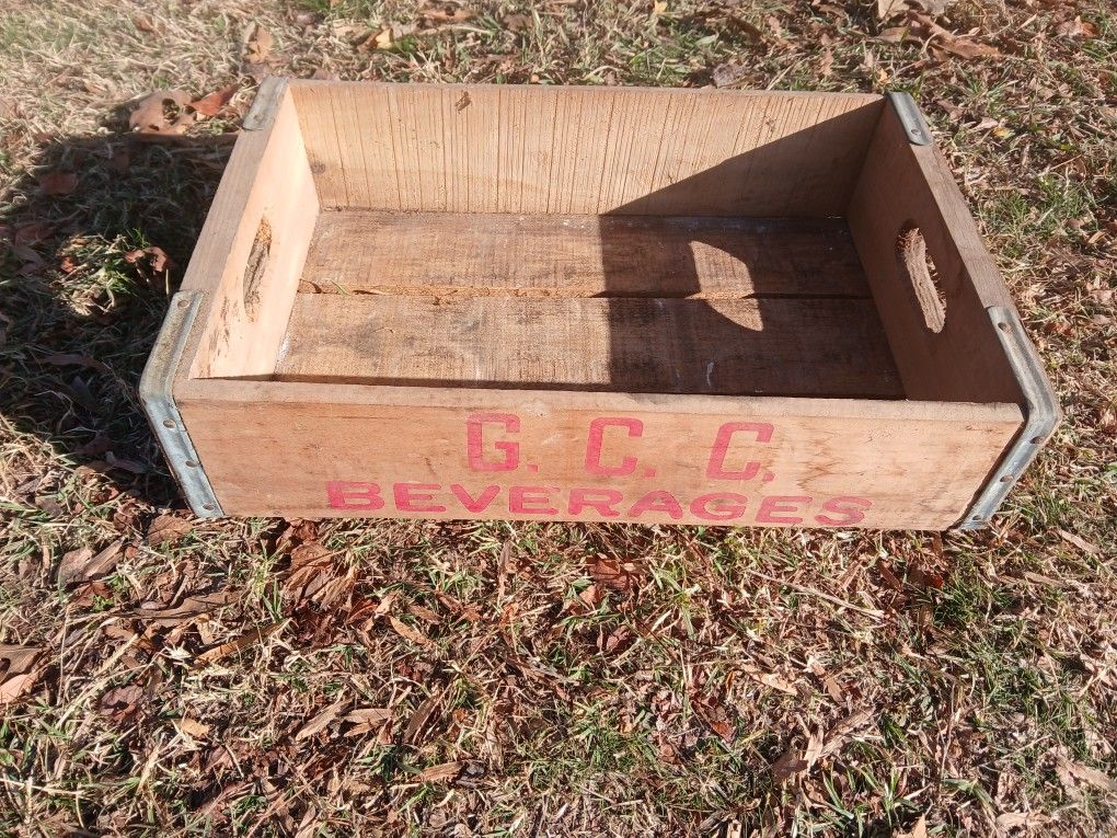 Vintage Wooden Soda Bottle Crate 