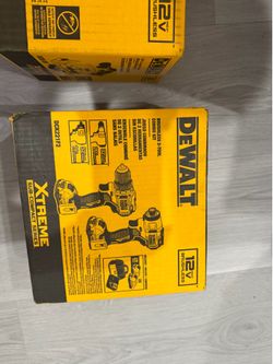 DEWALT XTREME 2-Tool 12V MAX XR Brushless DrilI/Impact Driver with Bag (2-Batteries and Charger Included)  DEWALT XTREME 12-volt Max Variable Speed Br