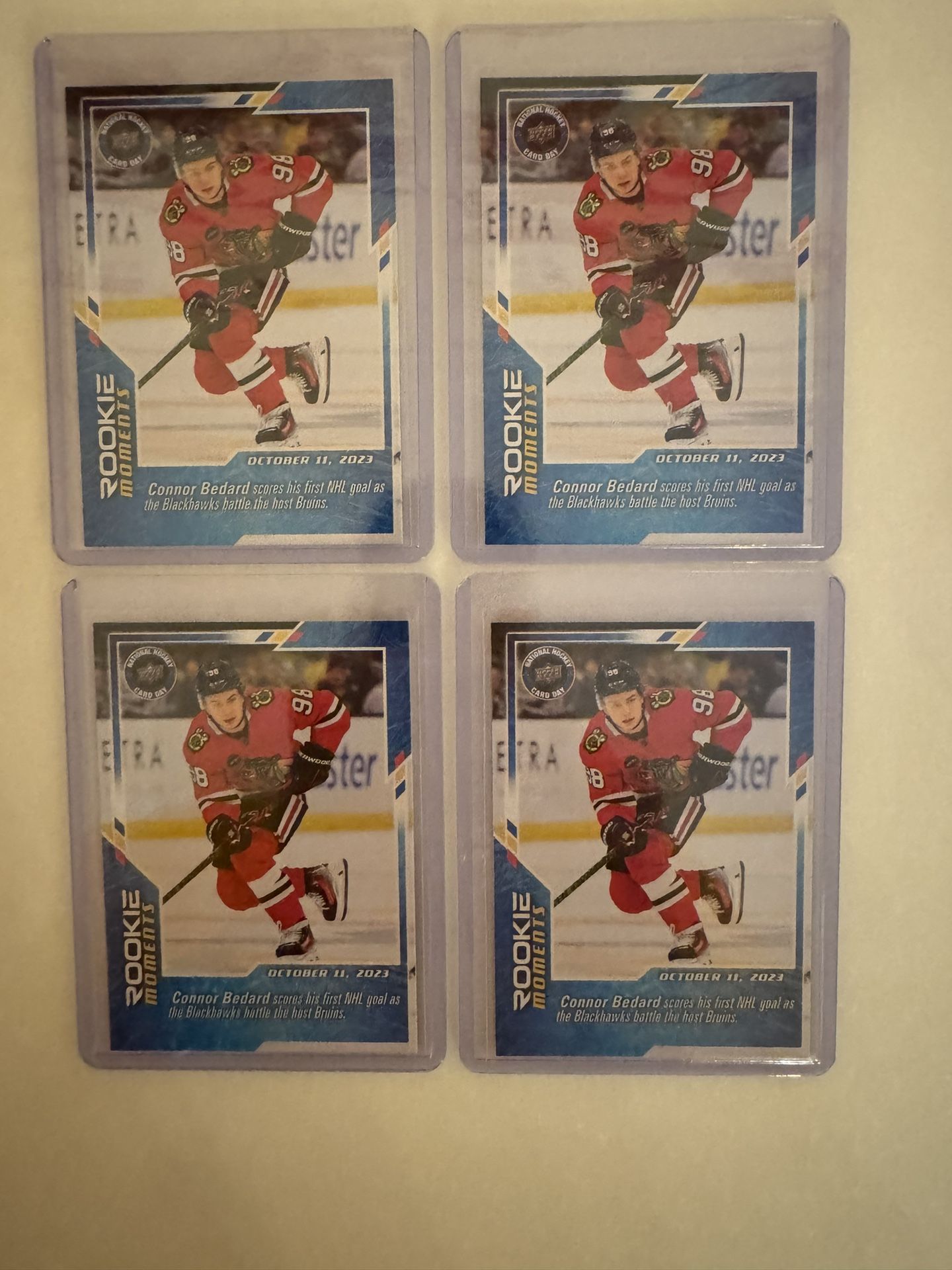 Connor Bedard - 4 Mint Rookie Cards!
