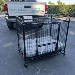 L42” Dog Crates heavy duty for large pet 