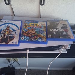 PS5 With Three Games .. Two Controllers 