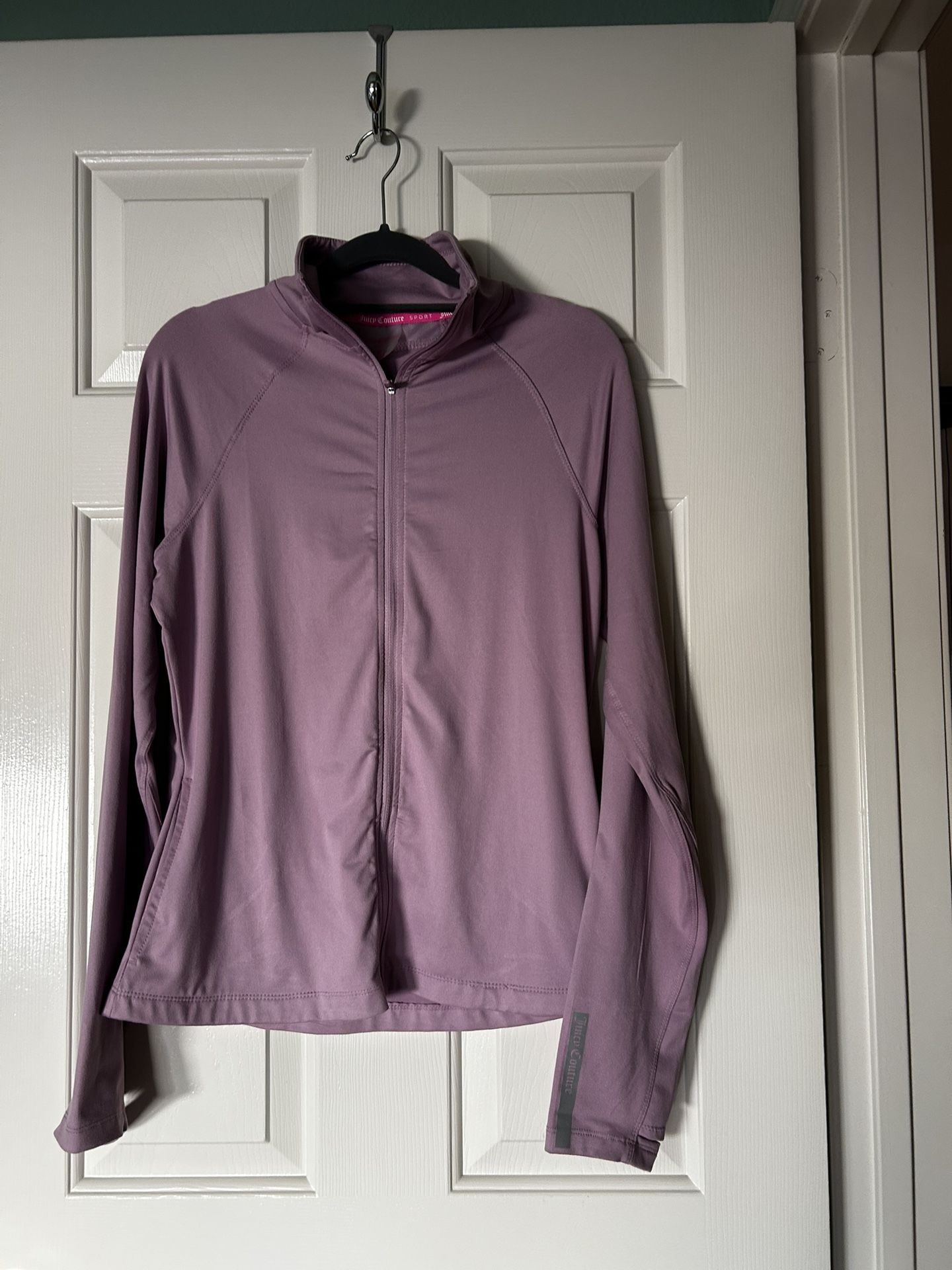Juicy Couture Lavender Zip Up Sweatshirt Size Medium