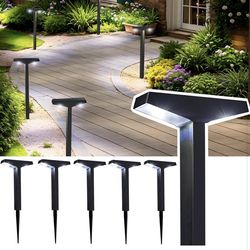 Fudosa 8 Pack Solar Pathway Lights Outdoor,Bright Solar Garden Decorative Powered Landscape Lights for Path Walkway Driveway Sidewalk Yard Decor Water
