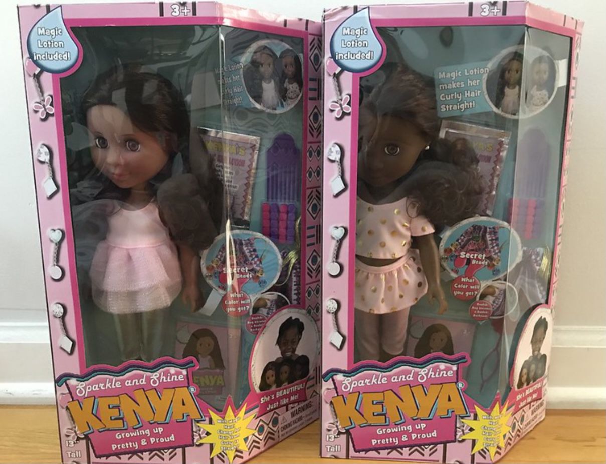 Sparkle And Shine Kenya Dolls set of 2, Brand NEW! Porch Pickup or Can Ship!