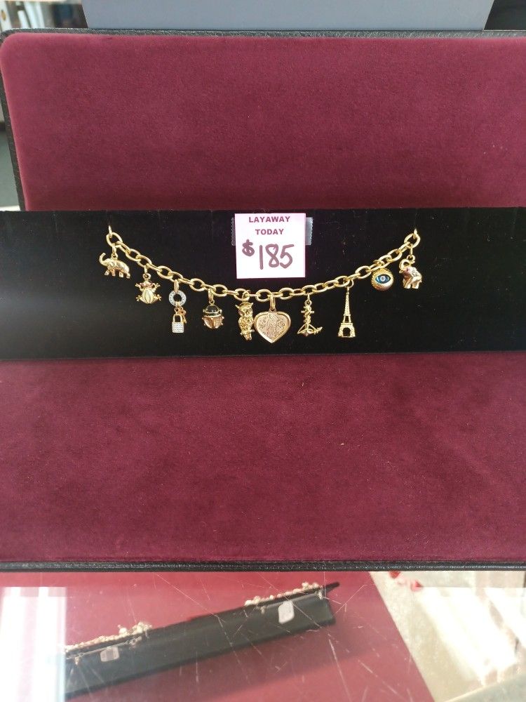 14kt Charm Bracelet 