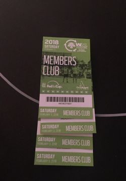 1-4 MEMBERS CLUB PASSES FOR SATURDAY WASTE MANAGEMENT OPEN