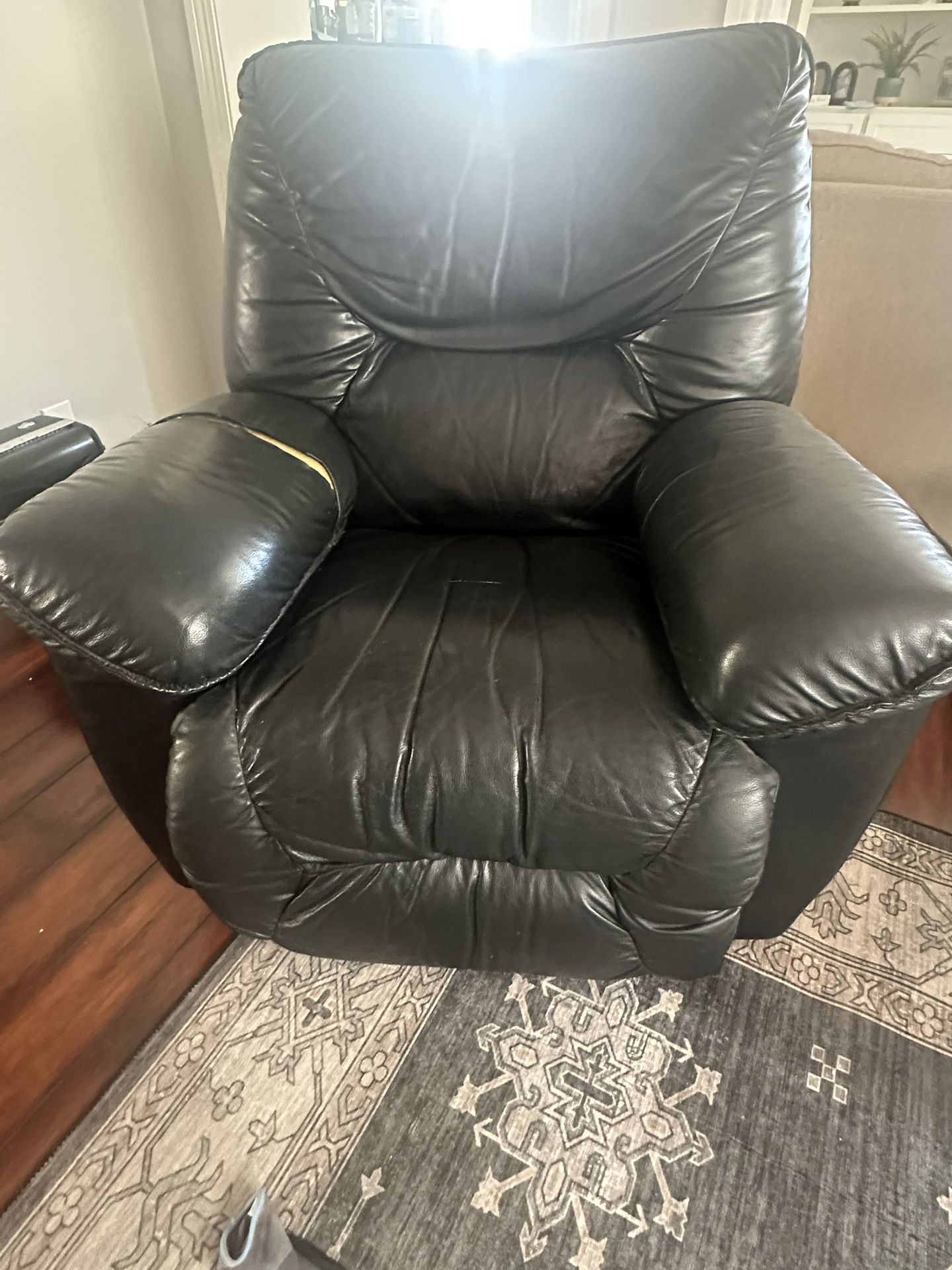 Leather Black Recliner