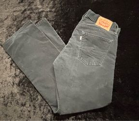 Men 32x32 Levi's White Tab Vintage Corduroy Black Pants