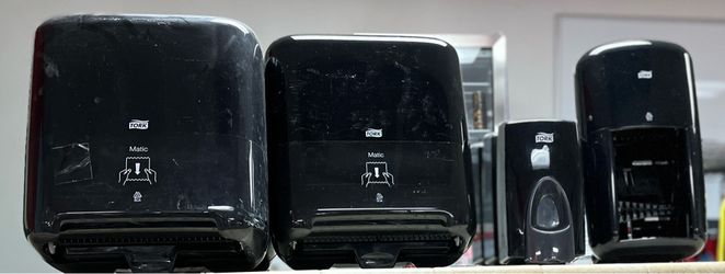 Tork dispensers bundle + stainless towel dispenser