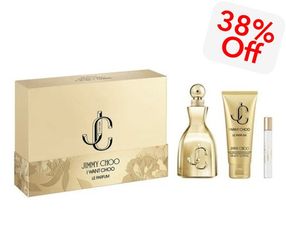 Jimmy Choo I Want Choo Le Parfum. Eau De Parfum Set. 3 Pieces gift set for women.