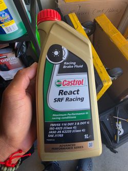 Castrol react srf racing fluid