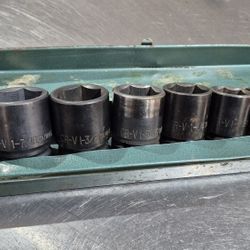 3/4" Drive 6 Point Impact Sockets.