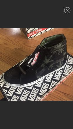 Vans hi tops peace leaf / usa banned model / sold out