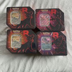 Team rocket Destjned Rivals Tin Boxes, Sealed.