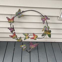 Metal butterflies art decorations 