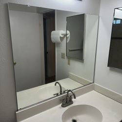 Bathroom Mirror   W 42” x 36” H