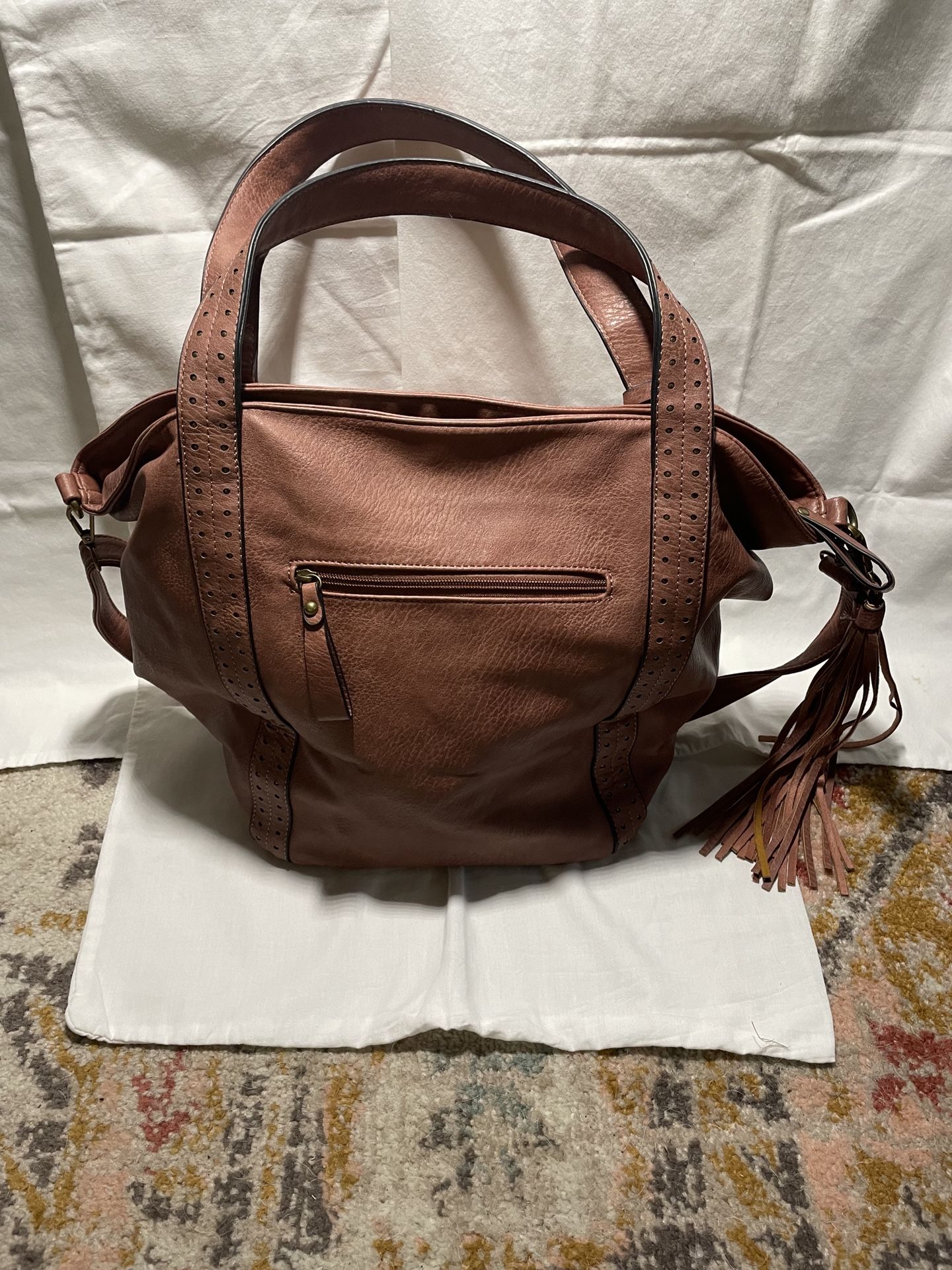 Ampere Vegan Leather Large Handbag