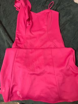 Hot pink mermaid dress size 8