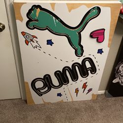Puma Store Display Sign Wall Art