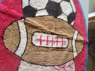 Sports area rug 31x41"