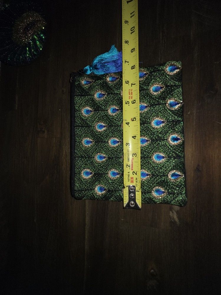 Peacock Design Small Bag