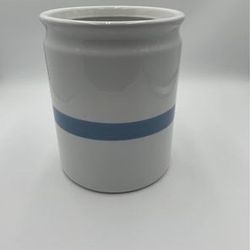 Large blue and white pottery jar - Harbor House brand