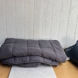 Blanket.  15.    WEGHTED.  Size. 48. X72.   WEIGHT. 15. LBS