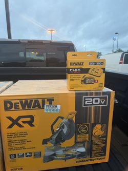DEWALT 20-Volt MAX XR Cordless 10 in. Dual Bevel Fixed Miter Saw, FLEXVOLT 9AH and Fast Charger