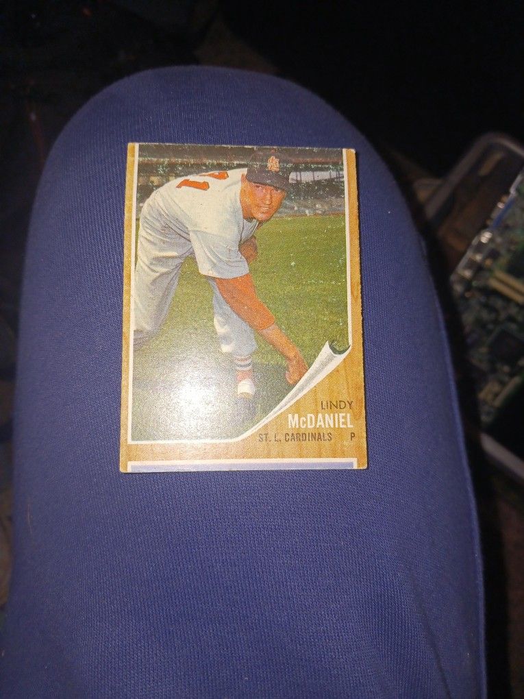 Rocky Colavito On Back Lindy McDaniel On Front