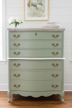 French Provincial Tall Dresser Chest of Drawers