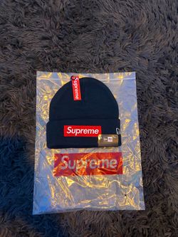 Supreme x New Era Box Logo Beanie
