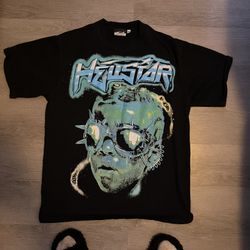 hellstar tee size meduim with bag and tags