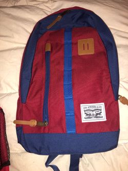 Levi Strauss &Co. Red and blue backpack