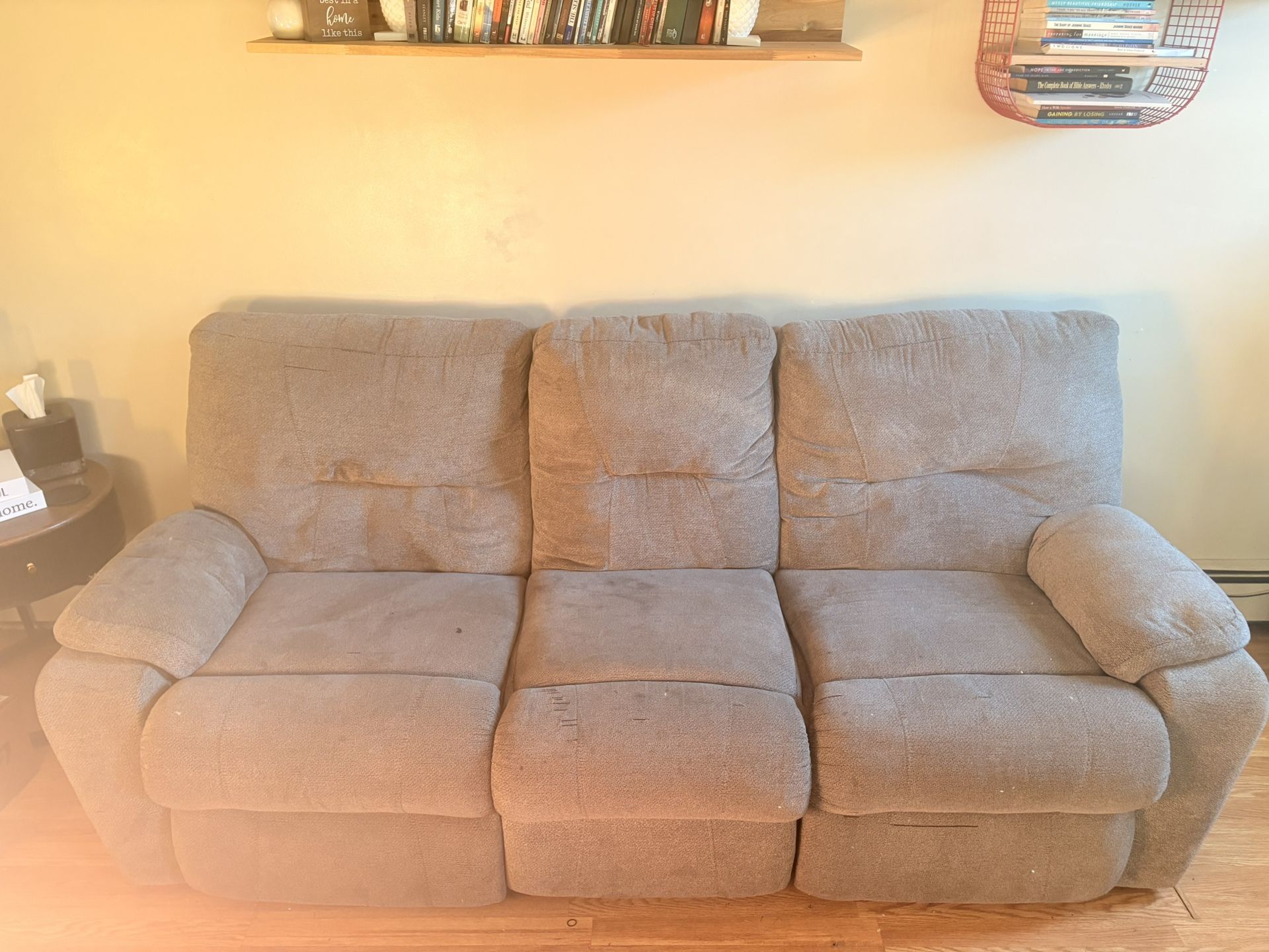2 Brown Reclining Couches