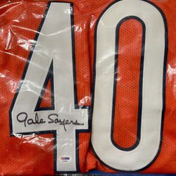 Gale Sayers Signed Jersey