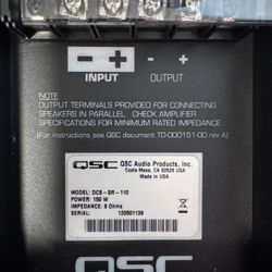 Pair Of QSC  DCS-SR-110 Speakers Brand New 
