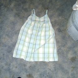 Sleeveless Button Old Navy Toddler Girls Dress 4T Multi Color 