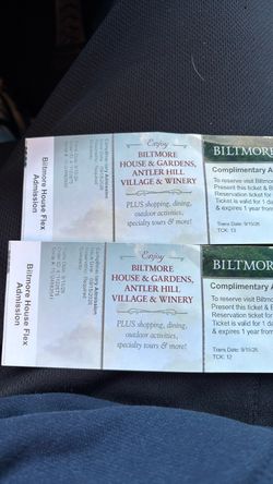 Two Biltmore Estate House Flex Admission Tickets