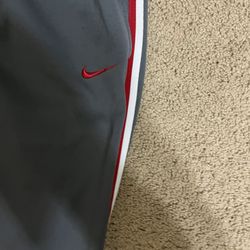 Nike Red And Grey Sweats Baggy 