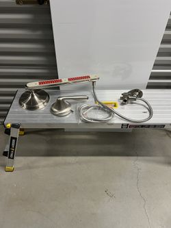 Complete 8” Rain Shower With Sprayer Attachment